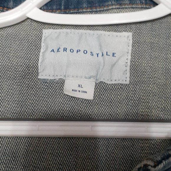 Aeropostale Mens Jean Jacket WORN ONCE XL - Picture 3 of 3